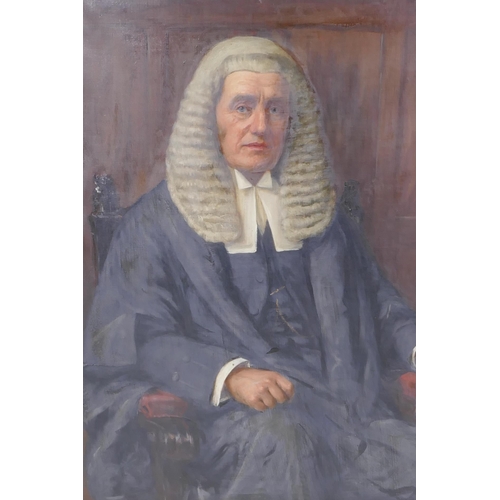 909 - Charles Goldsborough Anderson, (1865-1936), portrait of Judge Charles Shand, in a good period giltwo... 