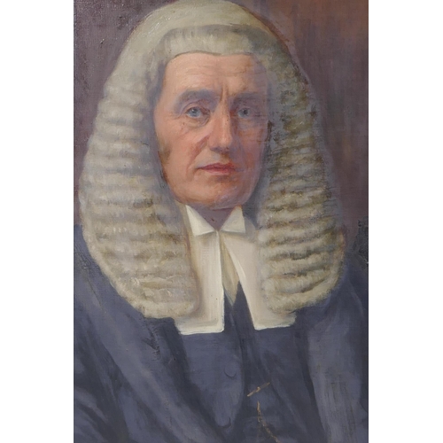 909 - Charles Goldsborough Anderson, (1865-1936), portrait of Judge Charles Shand, in a good period giltwo... 