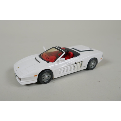 Six AMR (Andre Marie Ruf) 1:43 scale metal kit built Ferrari