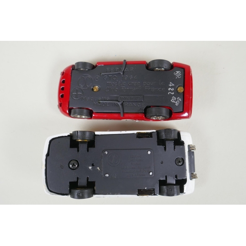 Six AMR (Andre Marie Ruf) 1:43 scale metal kit built Ferrari