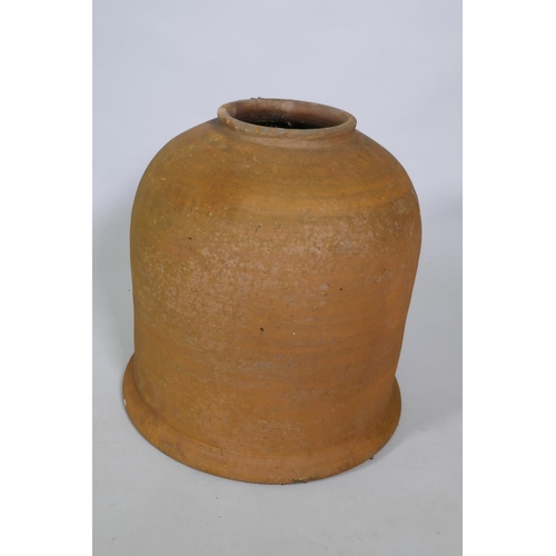 1094 - A large terracotta rhubarb forcer, 46cm high, 47cm diameter