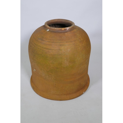 1094 - A large terracotta rhubarb forcer, 46cm high, 47cm diameter