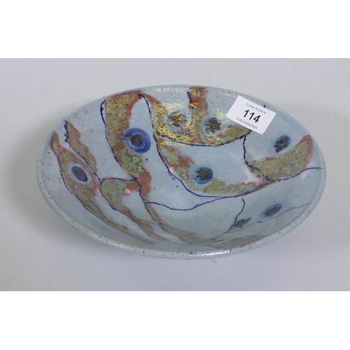 114 - Lindy Barletta, Sheen Pottery Studio, footed bowl