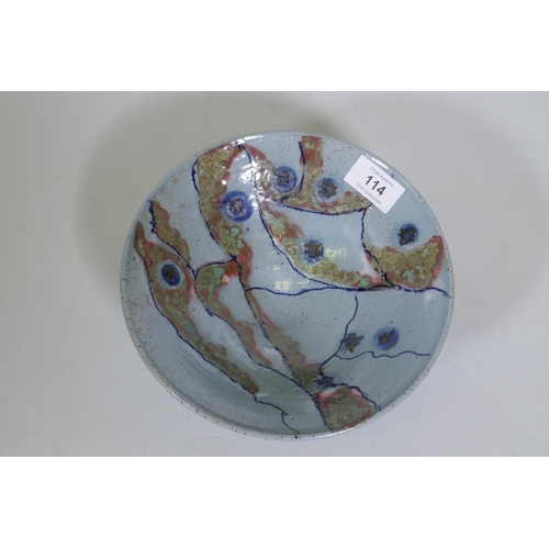 114 - Lindy Barletta, Sheen Pottery Studio, footed bowl