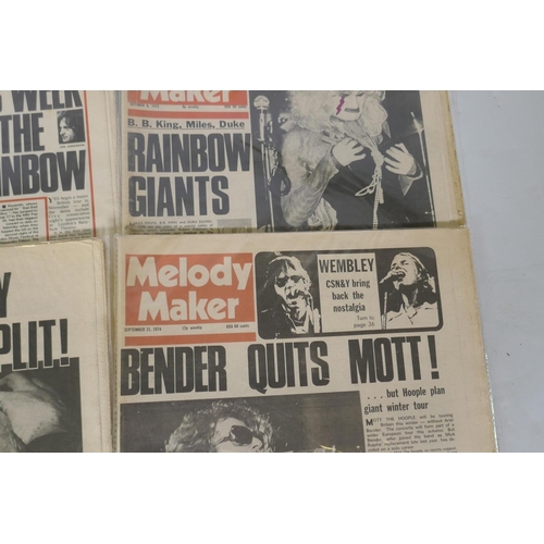 14 - Melody Maker magazines, 1973/4