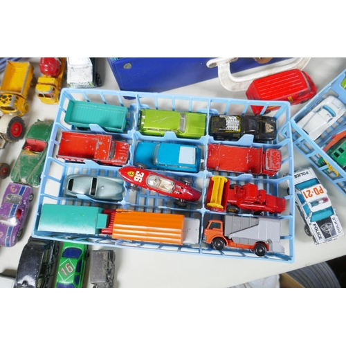 145 - A large quantity of MatchBox, Dinky, Lesny, Corgi etc diecast toy cars, including the Corgi Past Tim... 