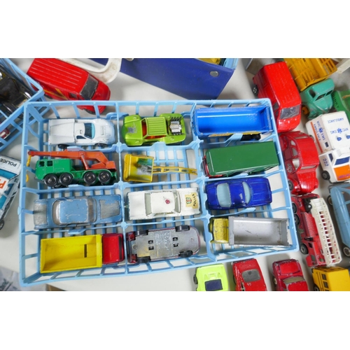 145 - A large quantity of MatchBox, Dinky, Lesny, Corgi etc diecast toy cars, including the Corgi Past Tim... 