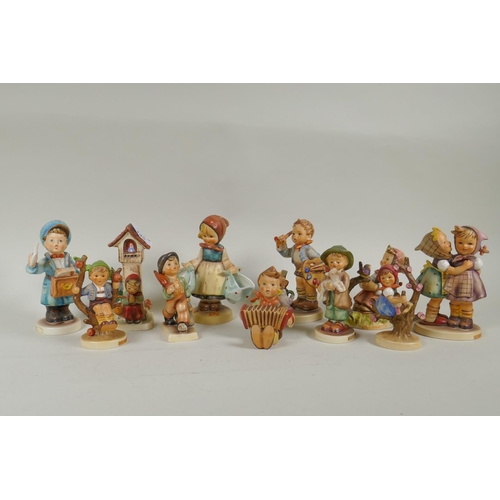 149 - Eleven vintage Goebel porcelain figures