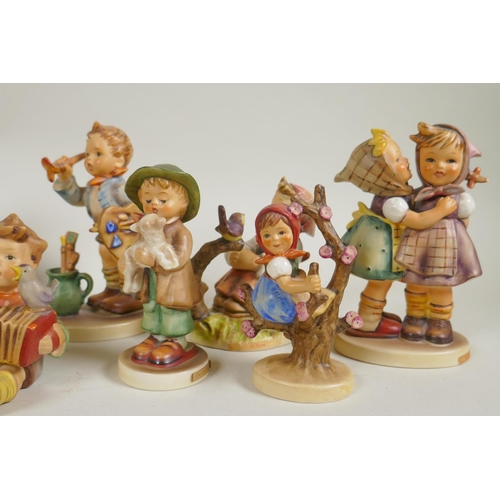 149 - Eleven vintage Goebel porcelain figures