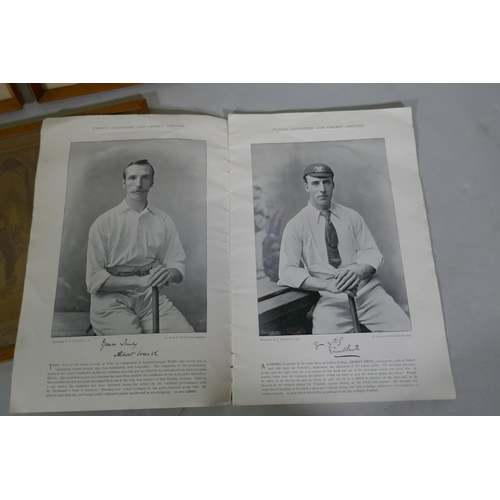 214 - Cricket Interest - A period photographic print, The Australians 1886, played at Sheffield Park, May ... 