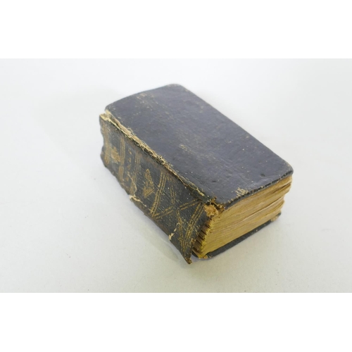 215 - A History of the Bible, a miniature book by Troy, printed and published by W & J Disturnell, 182... 