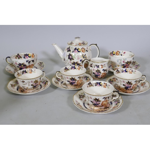 22 - A Mason's Mandarin pattern part tea set