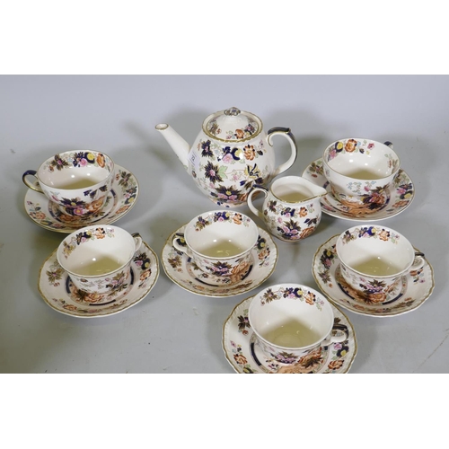 22 - A Mason's Mandarin pattern part tea set