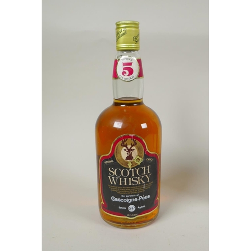 263 - A bottle of Taylor's 10 Year Old Tawney Port, a bottle of Personal Choice blended Scotch whisky, a b... 