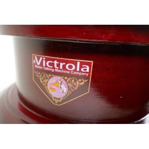 271 - A vintage style 'Victrola' gramophone, horn 38cm diameter