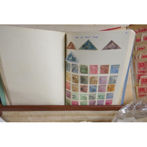 282 - A large quantity of C19th, C20th and world postage stamps in albums, loose and attached to postcards... 