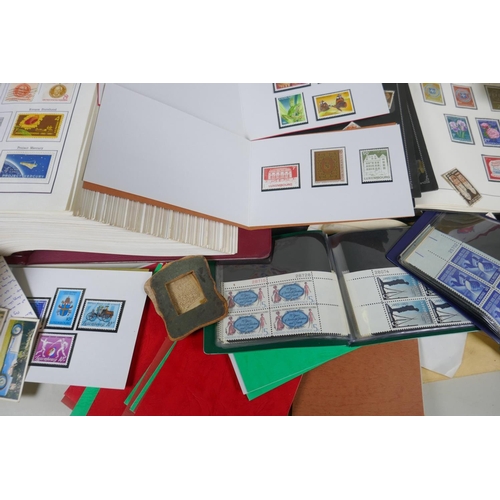 283 - A large quantity of C19th, C20th and world postage stamps in albums, loose and attached to postcards... 