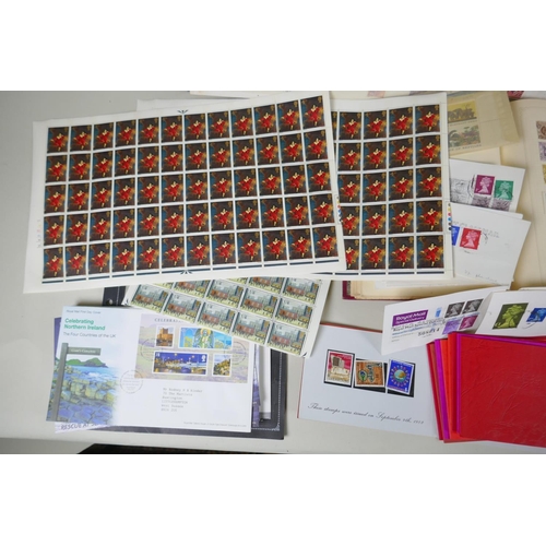 284 - A large quantity of C19th, C20th and world postage stamps in albums, loose and attached to postcards... 