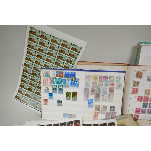 284 - A large quantity of C19th, C20th and world postage stamps in albums, loose and attached to postcards... 