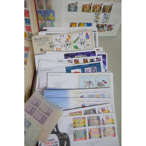 284 - A large quantity of C19th, C20th and world postage stamps in albums, loose and attached to postcards... 