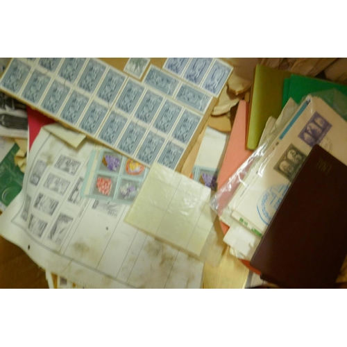 284 - A large quantity of C19th, C20th and world postage stamps in albums, loose and attached to postcards... 