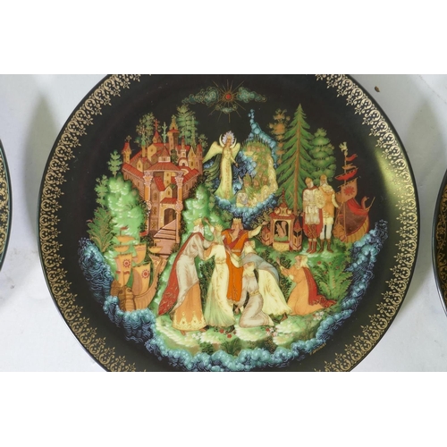 63 - A collection of twelve Tianex for Bradex Russian fairytale plates, 20cm diameter