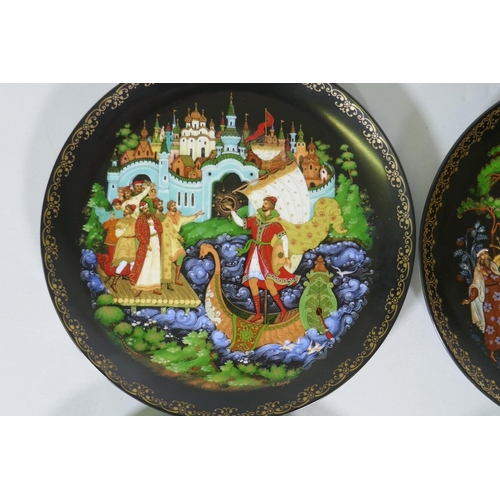 63 - A collection of twelve Tianex for Bradex Russian fairytale plates, 20cm diameter