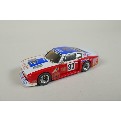 103 - Six Provence Moulage 1:43 scale kit built model cars, including a Chevrolet Corvette V8 Team Augusta... 