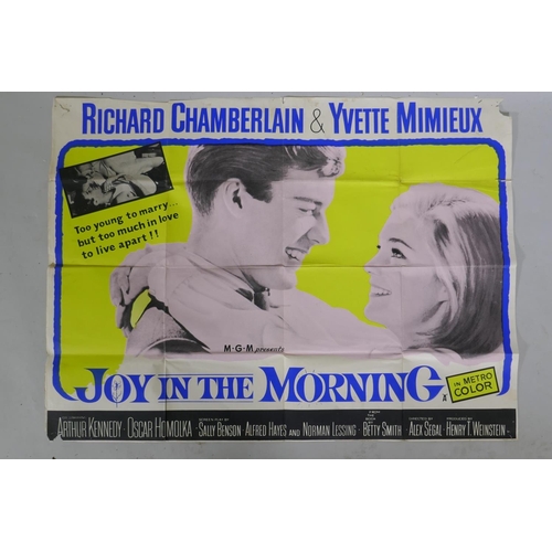 324 - Three vintage Quad film posters for Richard Chamberlain movies including The Charge is Murder, Joy i... 