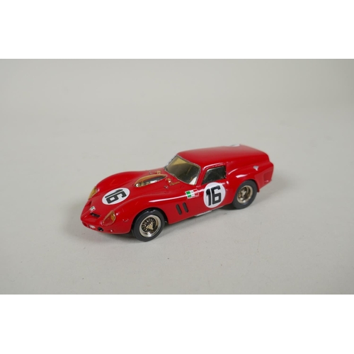 101 - Six Provence Moulage 1:43 scale kit built model cars, including a Ferrari 250 Breadvan, a Ferrari 34... 