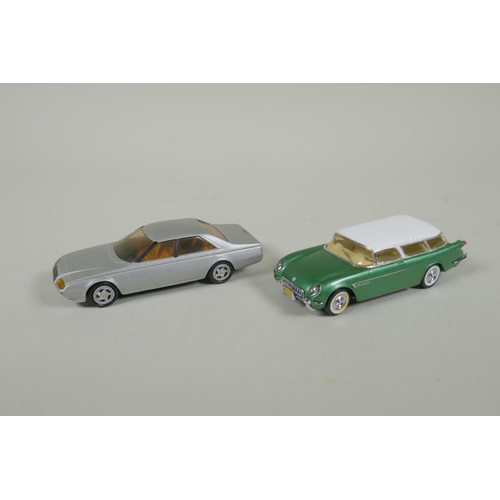 102 - Six Provence Moulage 1:43 scale kit built model cars, including a Chevrolet Corvette SR2, a Chevrole... 