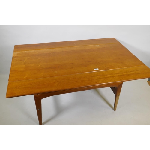 1039 - A Danish mid century teak Elevator coffee/dining table, designed by Kai Kristiansen for Vildbjerg Mo... 