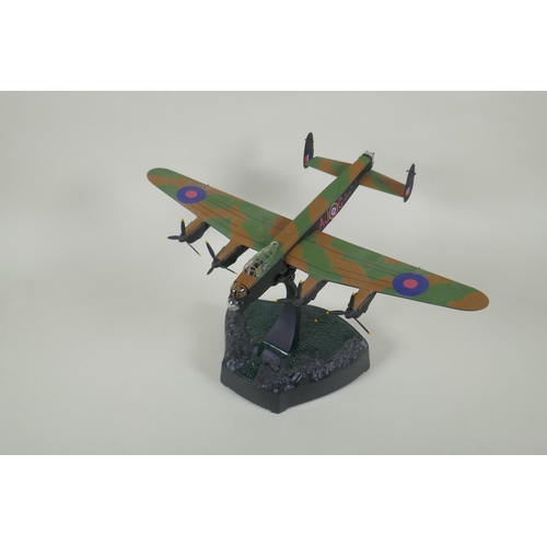 105 - A Corgi Aviation Archive Sights & Sounds diecast 1:72 scale Avro Lancaster Mk III (Special), AJ-... 