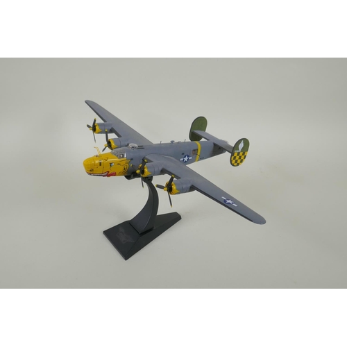 106 - A Corgi limited edition Aviation Archive diecast 1:72 scale Consolidate B-24H Liberator, 756th B51/4... 