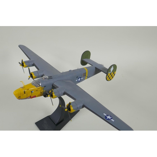 106 - A Corgi limited edition Aviation Archive diecast 1:72 scale Consolidate B-24H Liberator, 756th B51/4... 