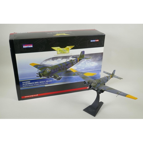 107 - A Corgi limited edition Aviation Archive diecast 1:72 scale JV.52/3MG7E (MS), MSGr1, PD+KH, Budaors ... 