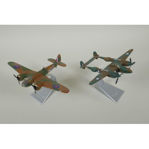 110 - Two Corgi limited edition Aviation Archive diecast 1:72 scale models, including a Bristol Blenheim 1... 