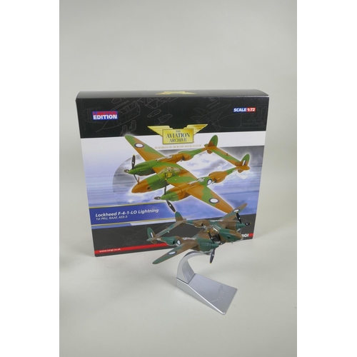 110 - Two Corgi limited edition Aviation Archive diecast 1:72 scale models, including a Bristol Blenheim 1... 