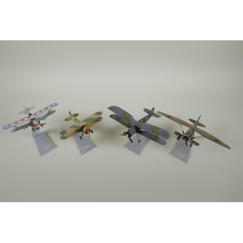 111 - Four Corgi limited edition Aviation Archive diecast 1:72 scale models, including a Hawker Hart, K298... 