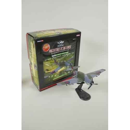 112 - Five Corgi limited edition diecast 1:72 scale model aircraft, including an Aviation Archive World Wa... 