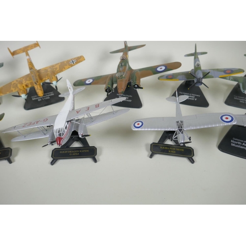 114 - Eleven Oxford Aviation 1:72 scale model aircraft, including a Messerschmitt BF 110G, a Messerschmitt... 