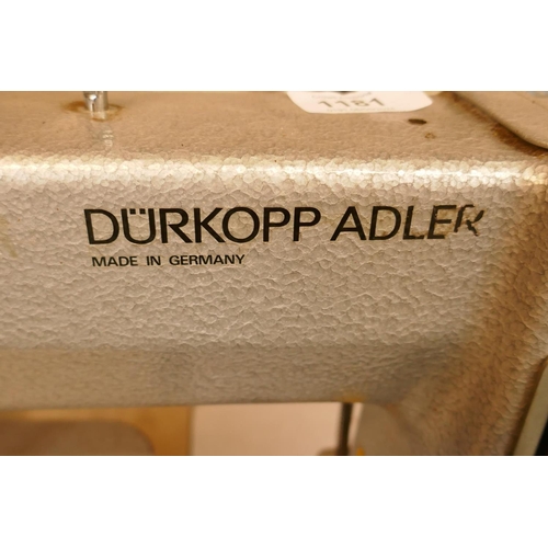 1181 - A Durkopp Adler type KO69 industrial sewing machine with bench