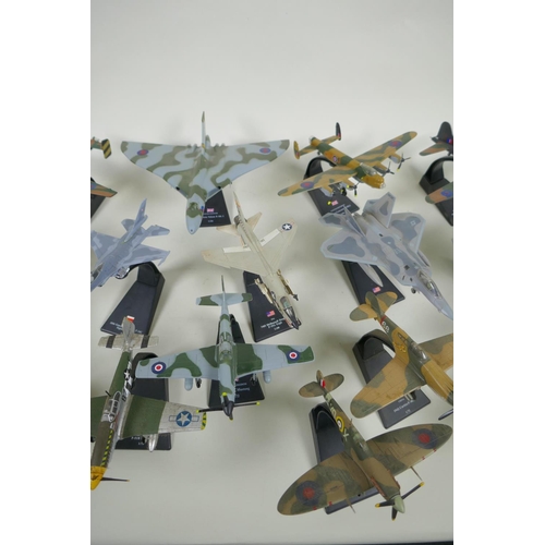 156 - Nineteen American 1:72, 1:100 and 1:144 scale aircraft models including an Avro Vulcan B Mk II, Boei... 