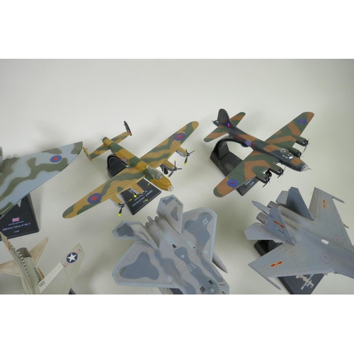 156 - Nineteen American 1:72, 1:100 and 1:144 scale aircraft models including an Avro Vulcan B Mk II, Boei... 