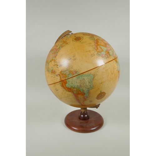 202 - A Replogle 12 inch diameter globe, 'World Classic Series' on a wood stand