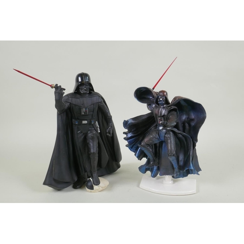 221 - Two vintage Star Wars Darth Vader figures, largest  26cm high, adapted