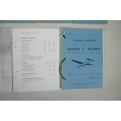 278 - A collection of Air Ministry and R.A.F. Pilot's Notes books for various aircraft, largest 15 x 24cm