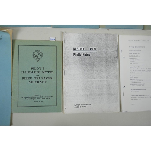 278 - A collection of Air Ministry and R.A.F. Pilot's Notes books for various aircraft, largest 15 x 24cm