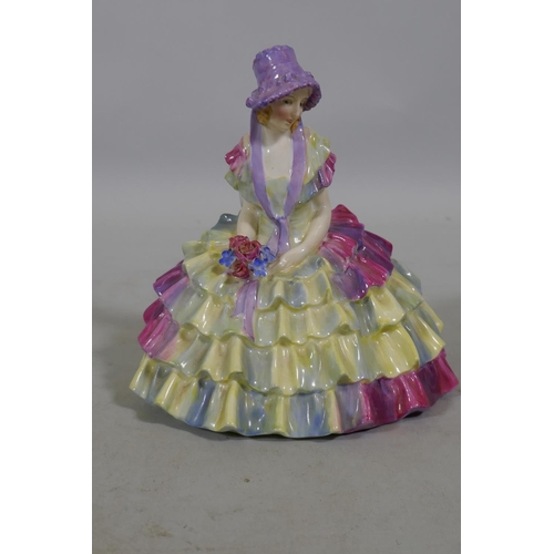 281 - Royal Doulton figure, Chloe, Rd No. 764558, signed by Eric Webster, E.A.W., 1933, inscribed on the b... 