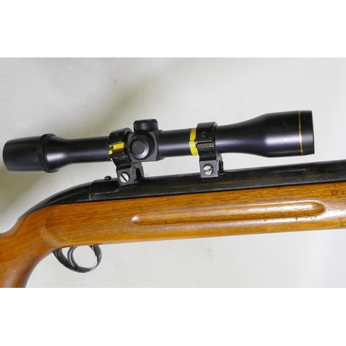 47 - A BSA Airsporter underlever air rifle with an ASI scope, serial no. GD2343E